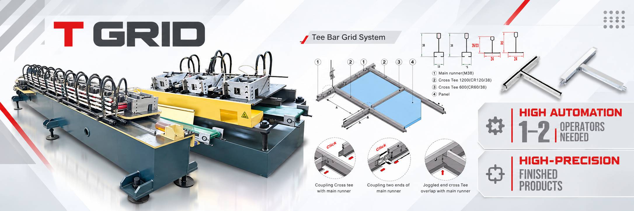 Ceiling T Grid Machine