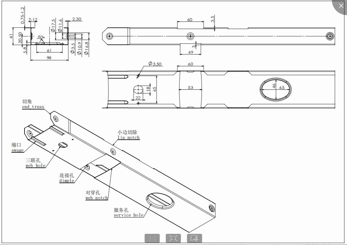 Metal Light Steel Villa Keel Roll Forming Framing Machine