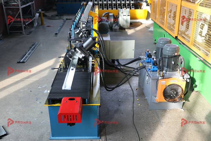 PROMAX strut channel roll forming machine production line with steel channel profiles