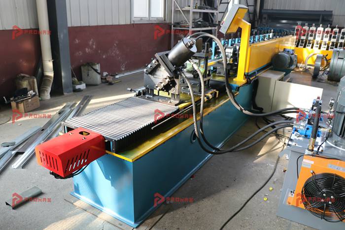 PROMAX C channel forming machine with custom hole punching for metal stud manufacturing