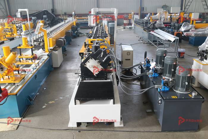 PROMAX steel stud and track roll forming machines with automatic C U changeover