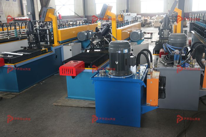 PROMAX galvanized steel stud making machine with configurable automatic cutting system