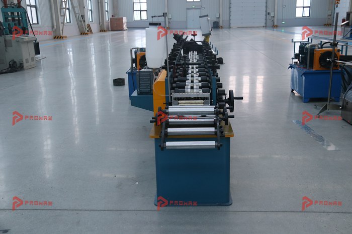 PROMAX U channel forming machine with configurable PLC production control and cutting system