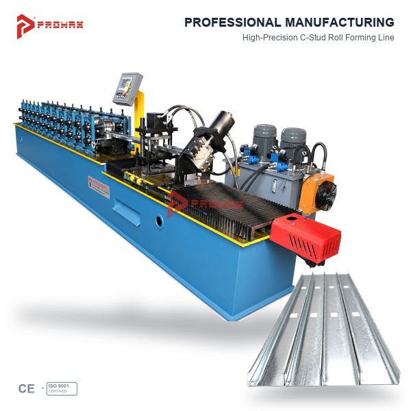 C Stud Roll Forming Machine with Punching